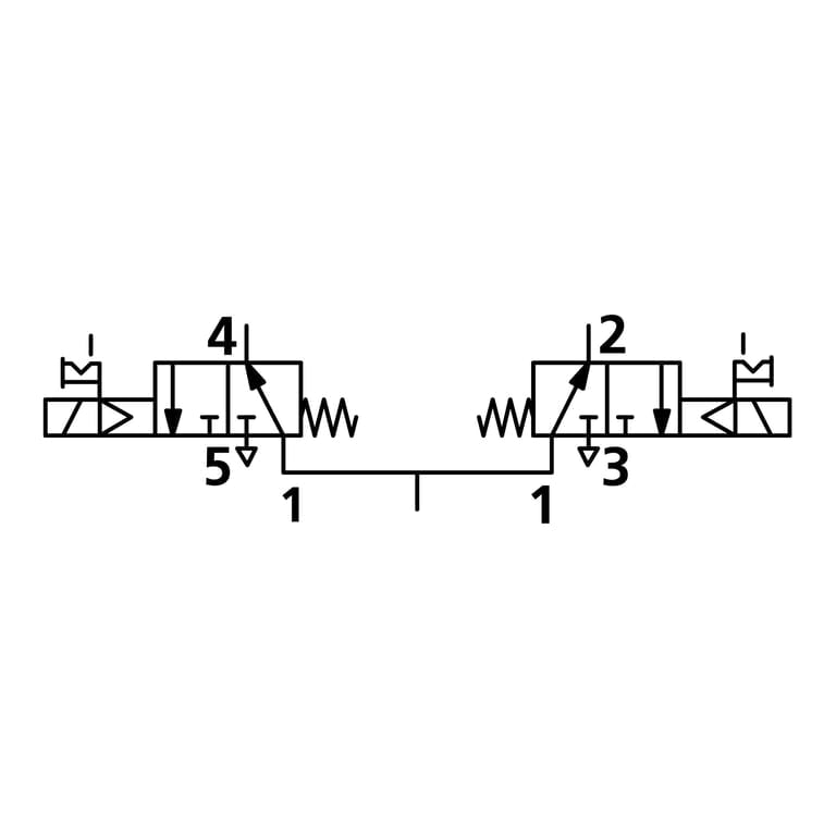 Riegler 147371 2x3/2-Wegeventil, elektropn., monostabil, G 1/4, NO, 12 V DC - Bild 2