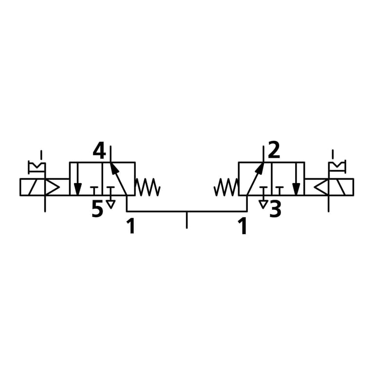 Riegler 147409 2x3/2-Wegeventil, elpn, ext. Steuerl., mono., G 1/4, NO, 24 V DC - Bild 2