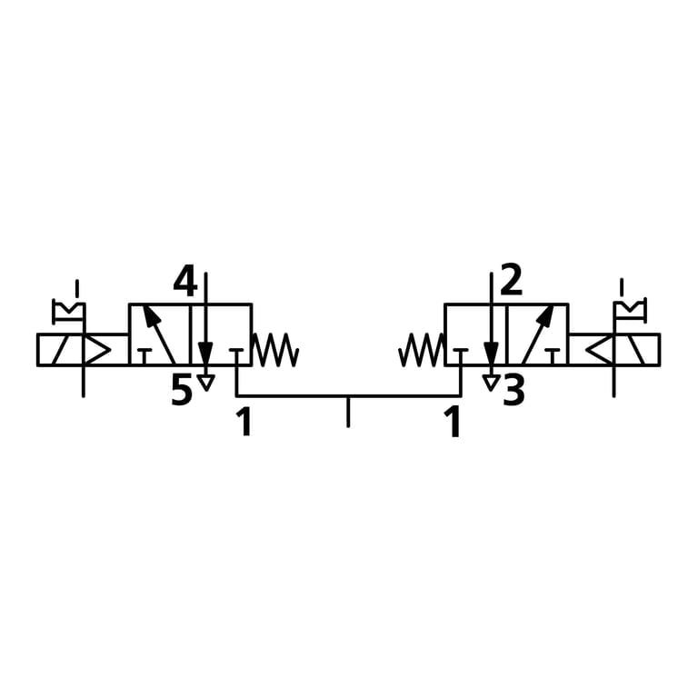 Riegler 147418 2x3/2-Wegeventil, elpn, ext. Steuerl., mono., G 1/8, NC, 24 V DC - Bild 2