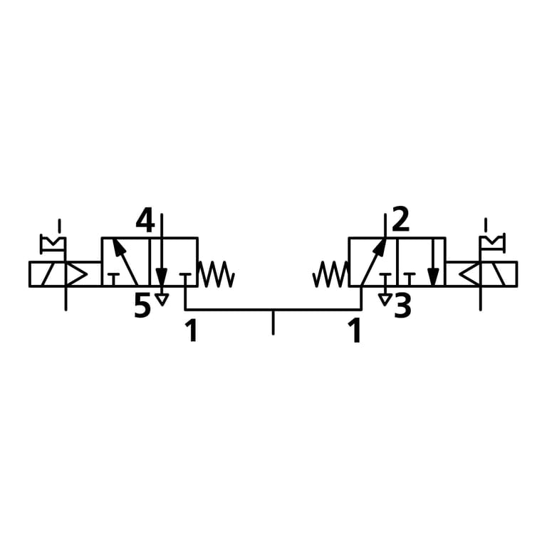 Riegler 147151 2x3/2-Wegeventil, elektropn., ext. Steuerl., mono., G 1/8, NC-NO - Bild 2