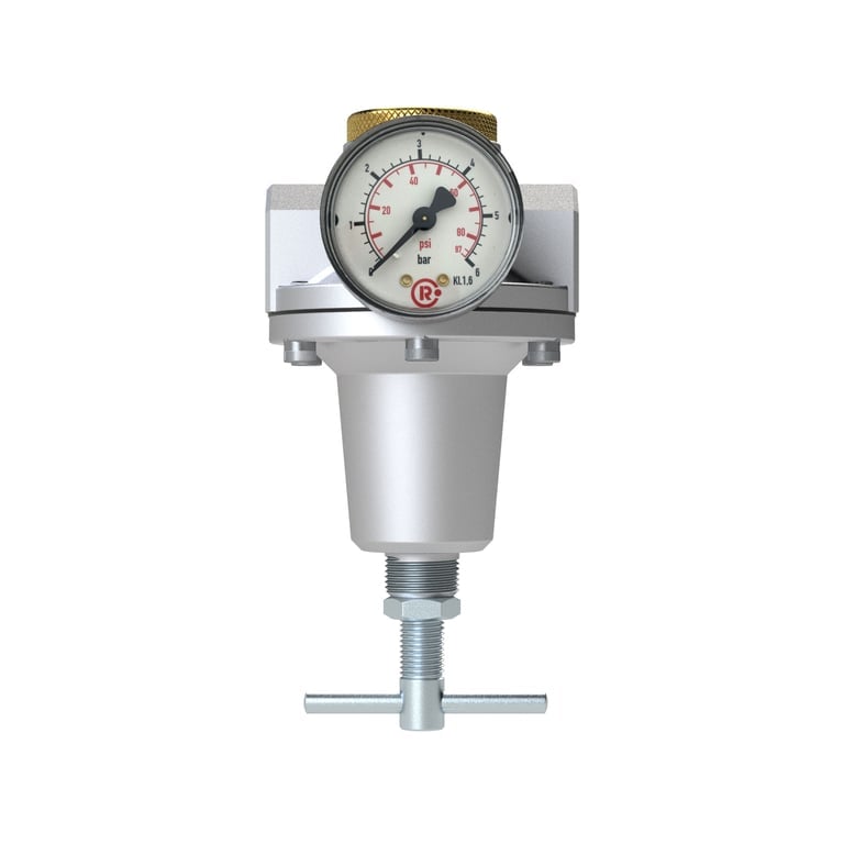 Riegler 147498 Konstant-Druckregler inkl. Manometer, BG 3, G 1/2, 0,1 - 3 bar - Bild 2
