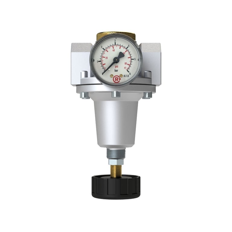 Riegler 147503 Konstant-Druckregler inkl. Manometer, BG 3, G 3/4, 0,1 - 3 bar - Bild 2