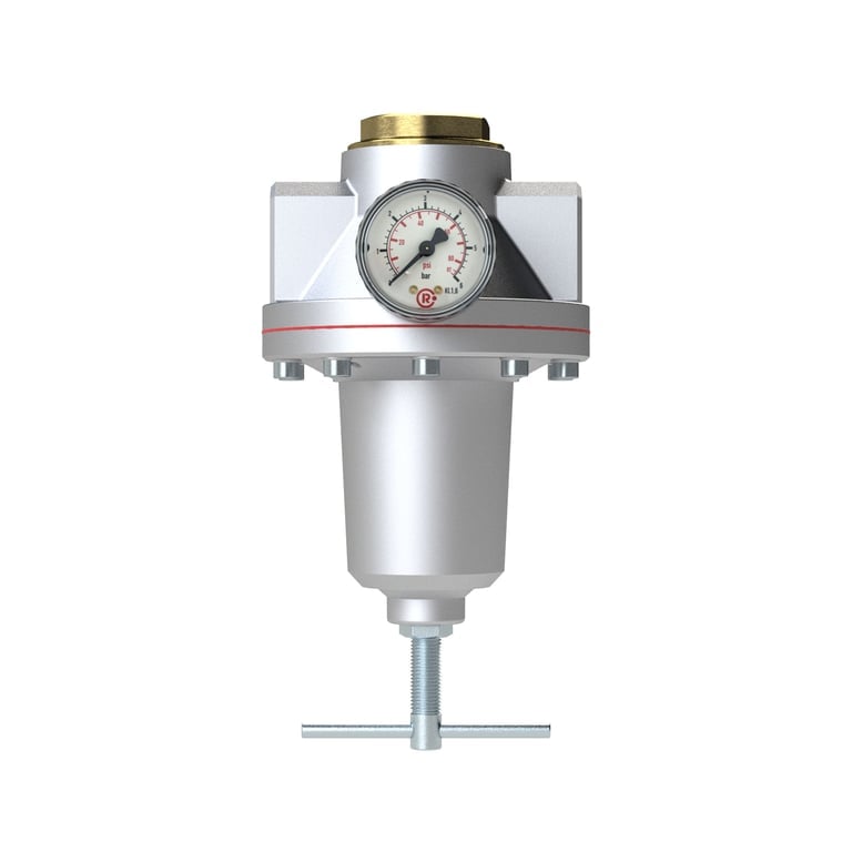 Riegler 147520 Konstant-Druckregler inkl. Manometer, BG 4, G 1, 0,5 - 10 bar - Bild 2