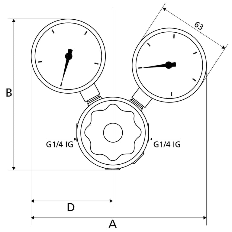 Riegler 148149 Leitungsdruckregler 300 bar, inkl. Mano, G 1/4 IG, 1 - 200 bar - Bild 4