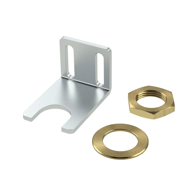 Riegler 148646 Haltewinkel mit Mutter und Scheibe,»Standard«,BG 1,BG 2,bis G1/2