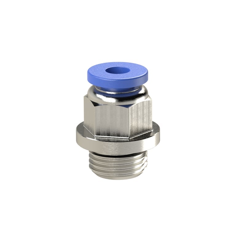 Riegler 148784 Gerade Steckverschraubung »Blaue Serie« mini, M3 a., Schlauch-Ø 4 - Bild 1