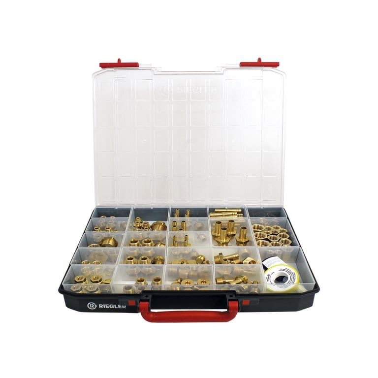 Riegler 148957 Sortimentsbox, Messingdrehteile, reduzierte Bestückung - Bild 1