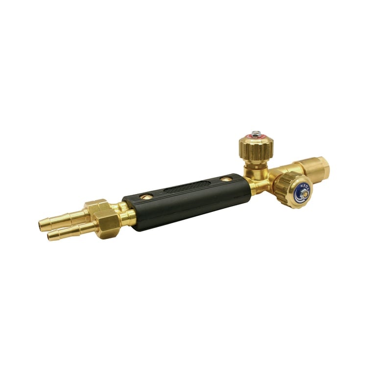 Riegler 149621 Griffstück, Schaft 17 mm, Sauerstoff G 1/4, Brenngas G3/8 LH