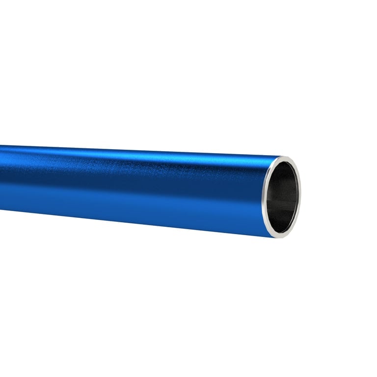 Riegler 147156 Aluminiumrohr, blau, Rohr-ø 28x26, 3 m