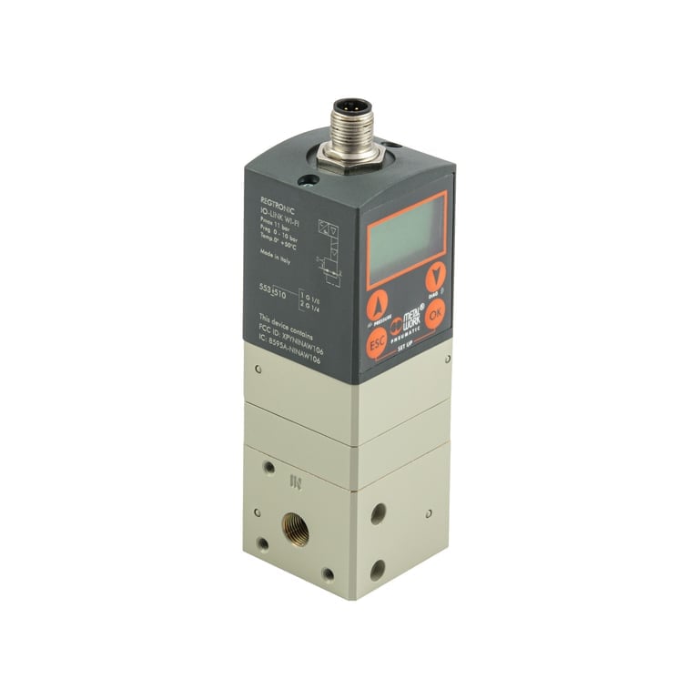 Riegler 153017 Präz.-Prop.-Druckregler REGTRONIC, G 1/8, Display/WiFi, IO-Link - Bild 1