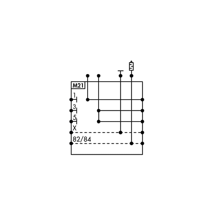 Riegler 153214 Zw.-Modul EB80, Ø8, Abl. 1xØ8, Anschl. 1/3/5 getr., o. el. Einsp. - Bild 2