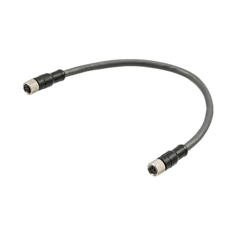 Riegler 153754 Adapterkabel, M8 Buchse 0° / M8 Buchse 0°, 4-polig, 200 mm
