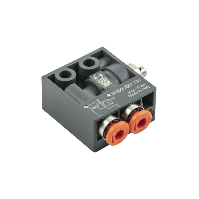 Riegler 153973 3/2-Wege-Miniaturventil, mechanisch, Stößel, NC, 4 mm seitlich - Bild 1