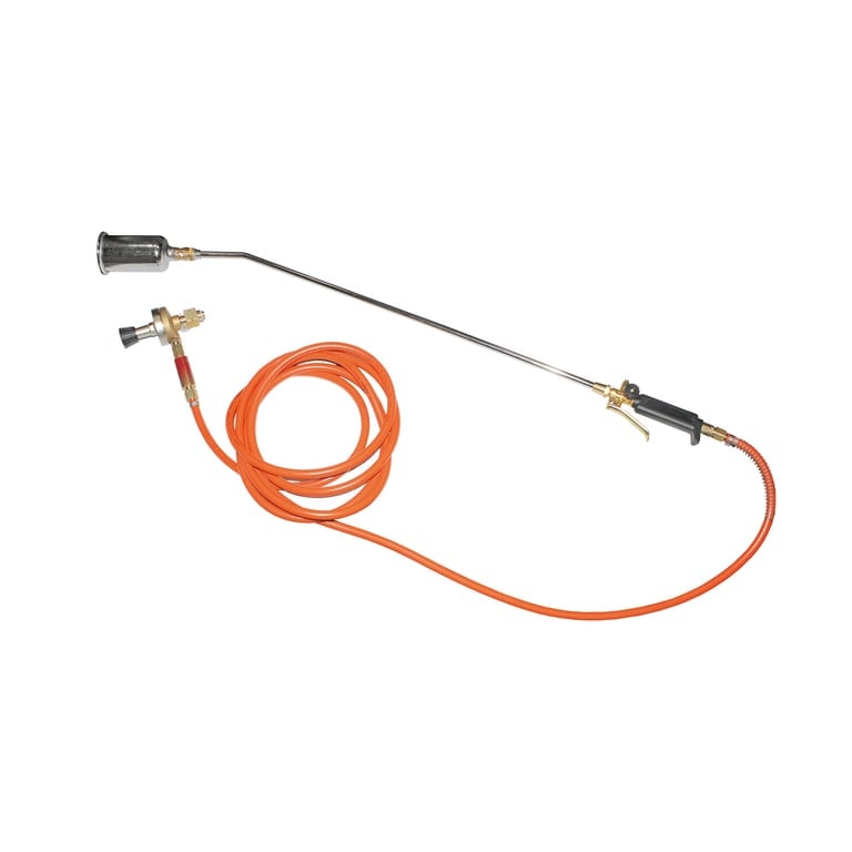 Riegler 155089 Propanbrenner-Anwärm-Set, Schlauch 5m, Rohr 750mm,Brennerkopf-Ø63