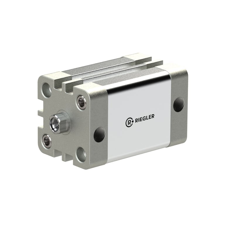 Riegler 155331 Kompaktzylinder, doppeltwirkend, IG, K-Ø 16, Hub 10, M5, ISO21287 - Bild 1
