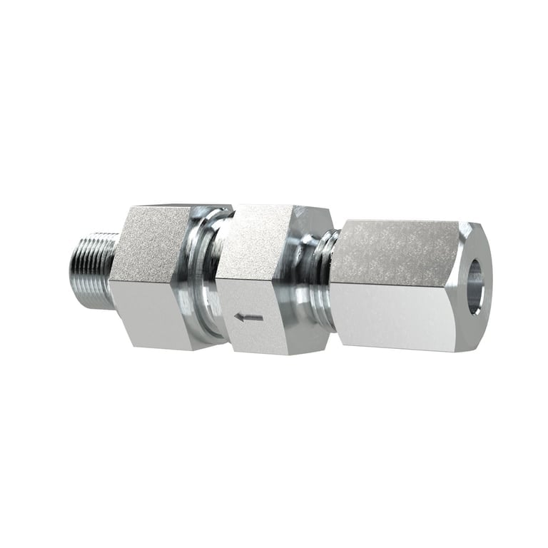 Riegler 159462 Rückschlagvent., G1/2a., Rohr-AØ 14mm, PN max. 400, Stahl verz. - Bild 1