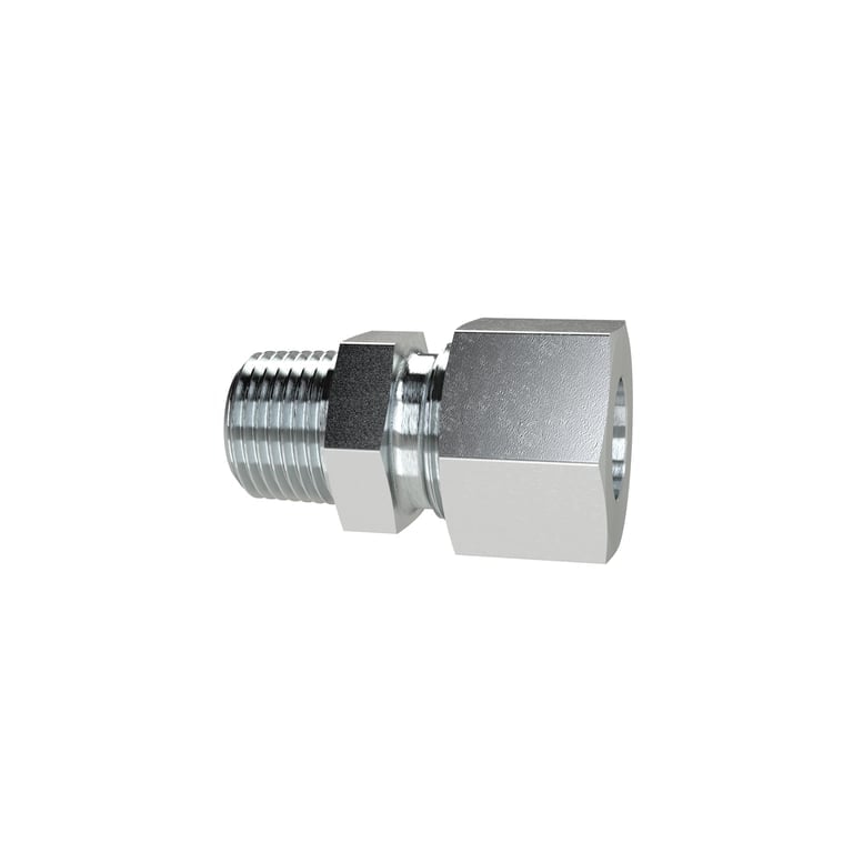 Riegler 159498 Gerade Einschraubverschraubung, M10 a., Rohr-Ø 8, Stahl verz. - Bild 1