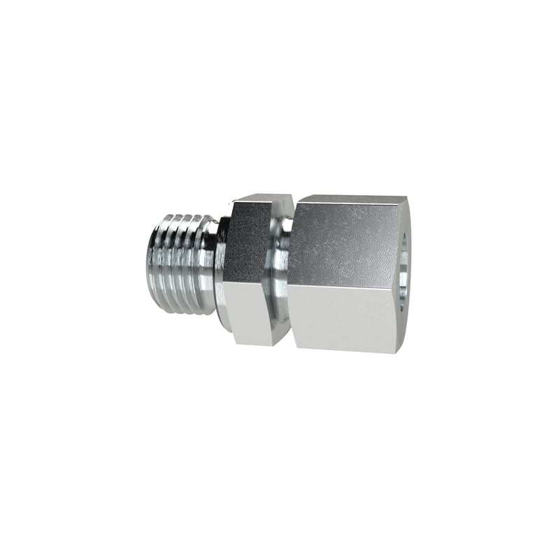 Riegler 159513 Gerade Einschraubverschraubung, M18 a., Rohr-Ø 15, Stahl verz. - Bild 1