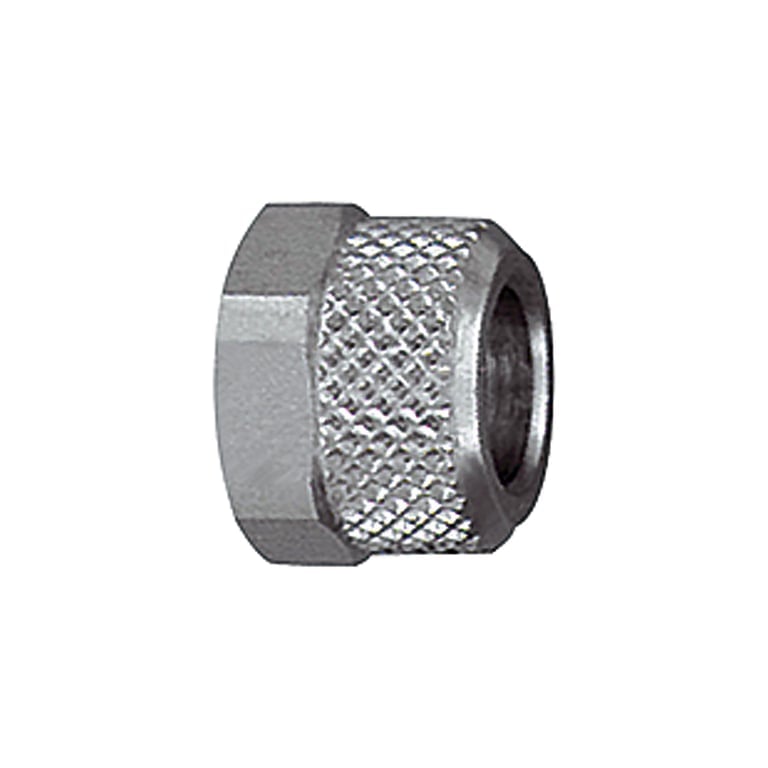 Riegler 110643 Überwurfmutter, M8x0,75, für Schlauch 6/4 mm, SW 8, MS vern.