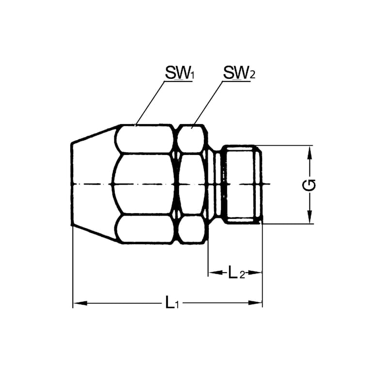 Riegler 113771 Einschraubverschraubung, Alu, für PVC-Gewebeschlauch 21x14, G 3/8 - Bild 4