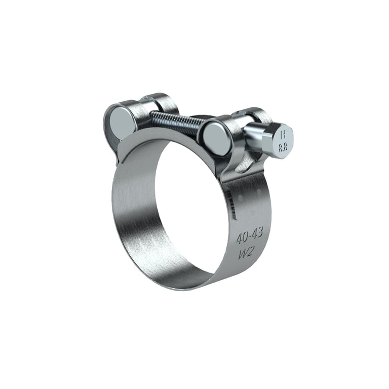 Riegler 194295 Gelenkbolzenschelle, Chromstahl 1.4016 (W2), 92 - 97 mm, 24 mm - Bild 1