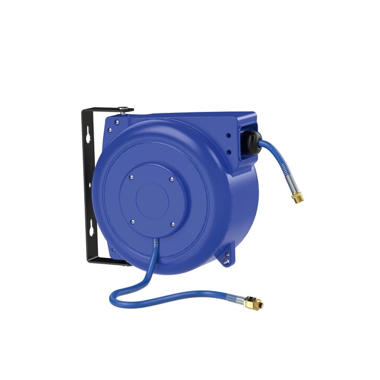 Riegler 206190 Schlauchaufroller, Druckluft/Wasser, PVC, ø 10x6,5, R 1/4, 15 m - Bild 1