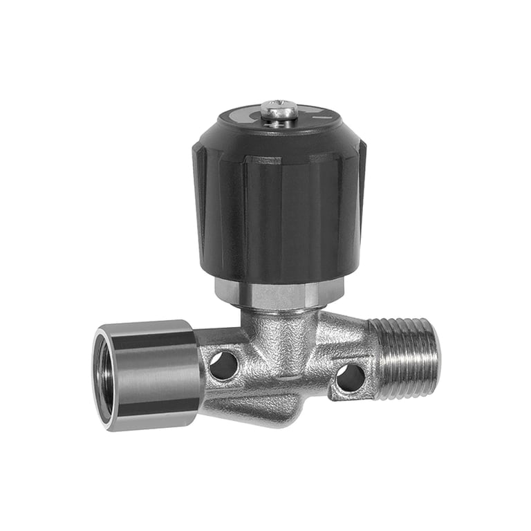 Riegler 136235 Nadelventil, Messing vernickelt, IG/AG, Rp/R 1/4, DN 4 - Bild 1