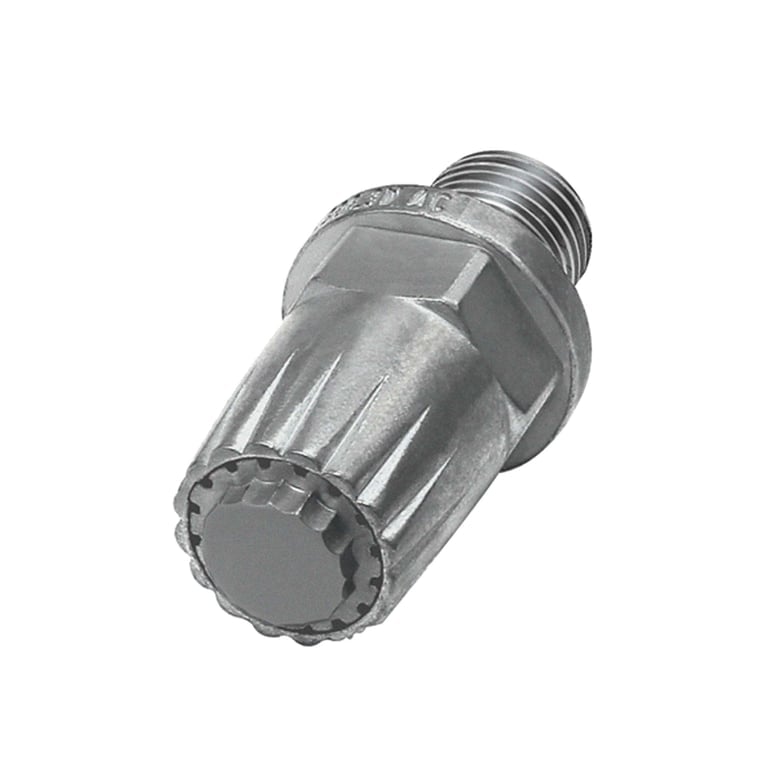 Riegler 114362 Lärmarme Runddüse, M12x1,25, Zink-Druckguss, Düsen-Außen-ø 19 mm