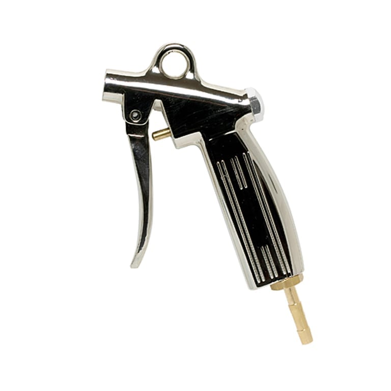 Riegler 114334 Blaspistole ohne Düse, Alu-Druckguss vernickelt, Tülle LW 13