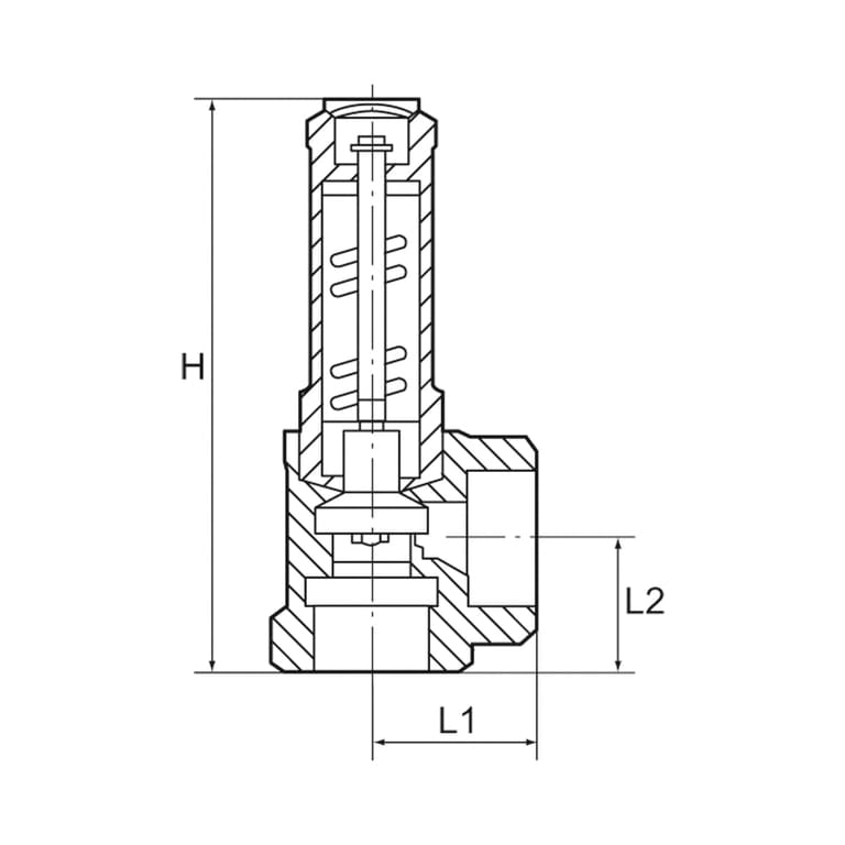 Riegler 125301 Eck-Sicherheitsventil, Flüssigkeiten, G 1/2 Ansprechdruck 6,6 bar - Bild 4