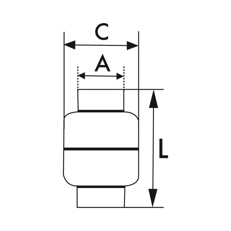 Riegler 103851 Rückschlagventil, leichte Bauweise, ES 1.4301, G 1/2, 0,03 bar - Bild 2