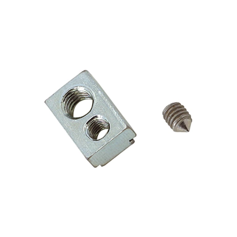 Riegler 125522 Gewindeplatte für die T-Nut, für Kompakt-/Normzylinder, M3/M4