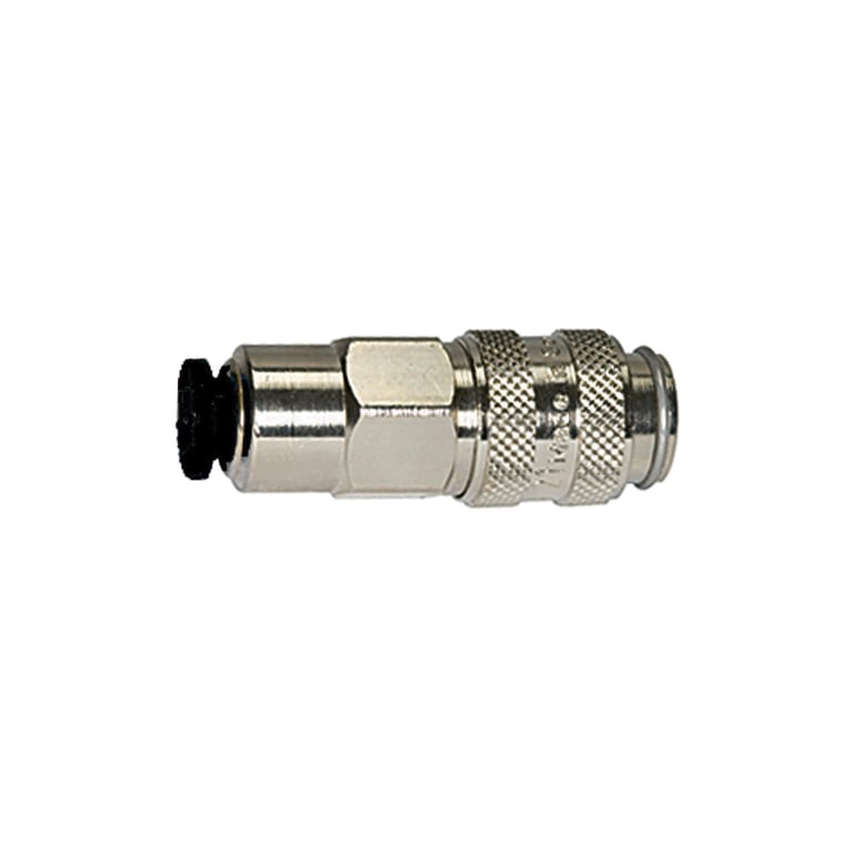 Riegler 107175 Schnellverschlusskupplung NW 5, MS vern., push-in Anschluss 6 mm - Bild 1