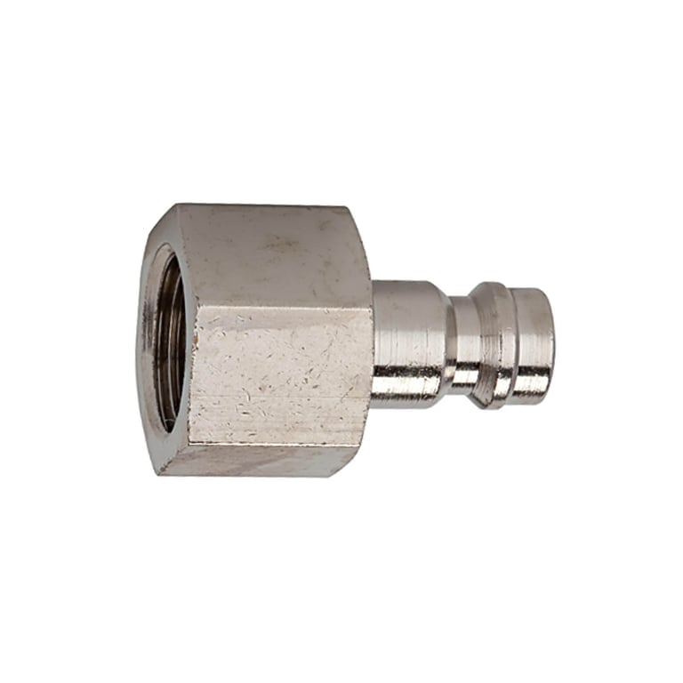 Riegler 107188 Nippel für Kupplungen NW 5, Messing vernickelt, G 1/4 IG