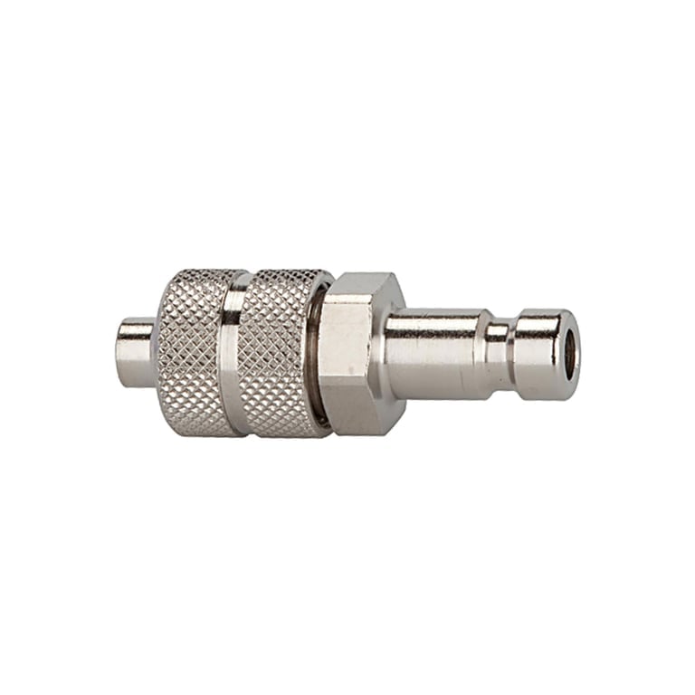 Riegler 156259 Nippel für Kupplungen NW 2,7, Edelstahl 1.4305, für Schlauch 6x4