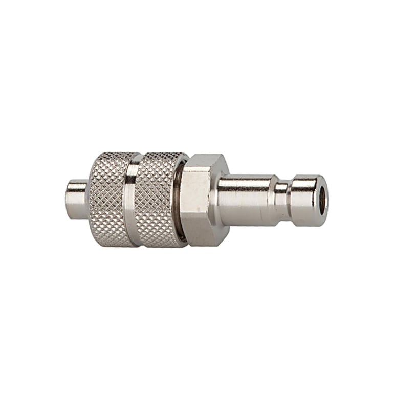 Riegler 107120 Nippel für Kupplungen NW 2,7, Edelstahl 1.4404, für Schlauch 6x4