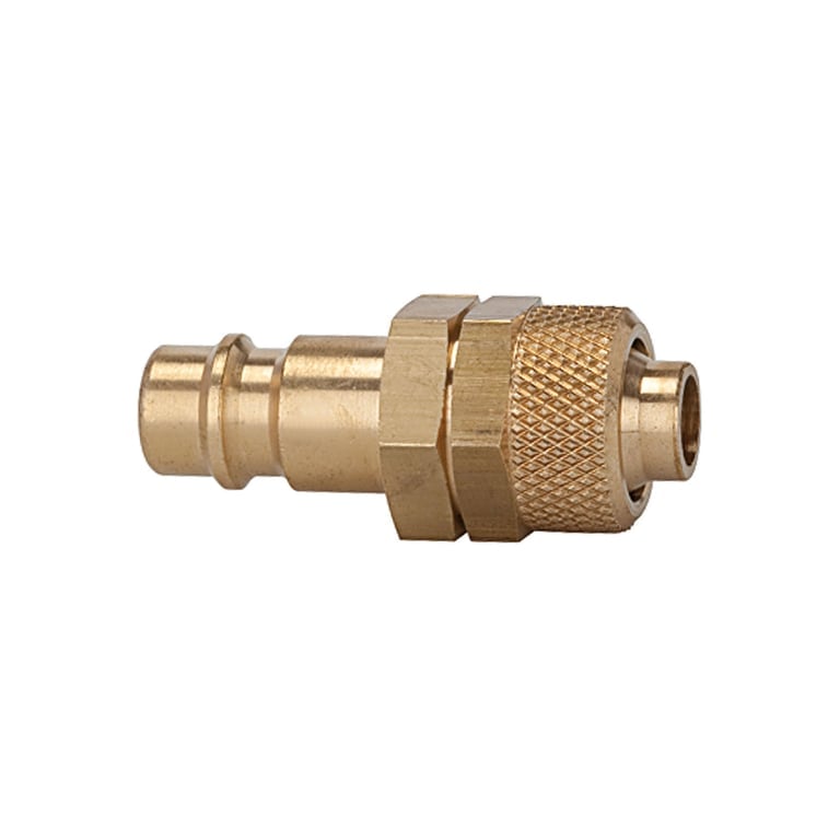 Riegler 107248 Nippel für Kupplungen NW 7,2 - 7,8, MS blank, für Schlauch 12x9