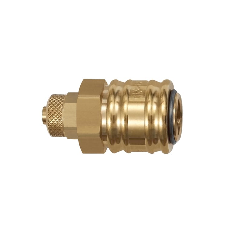 Riegler 107220 Schnellverschlusskupplung NW 7,2, MS blank, Schlauchanschluss 8x6 - Bild 1