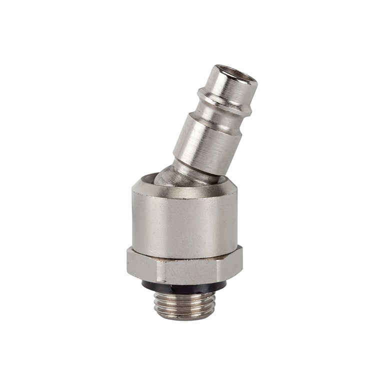 Riegler 107321 Nippel für Kupplungen NW 7,2-7,8, MS vern., drehbar, G 1/4 AG