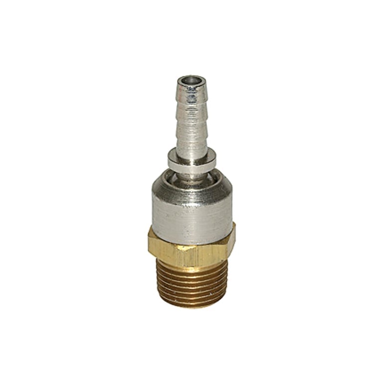 Riegler 107328 Schlauchtülle, Stahl vernickelt, drehbar, R 3/8 AG, LW 9