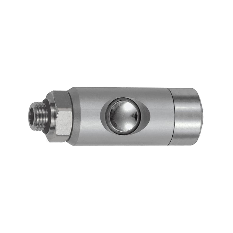 Riegler 134055 Druckknopf-Sicherheitskupplung NW 5,5, drehbar, Alu, G 3/8 AG - Bild 1