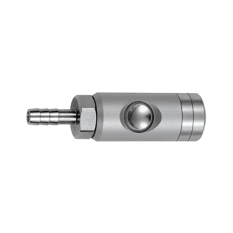 Riegler 134062 Druckknopf-Sicherheitskupplung NW 5,5, drehbar, Alu, Tülle LW 13 - Bild 1