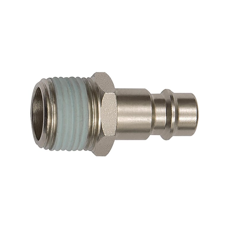 Riegler 141545 Nippel f. NW7,2 - NW7,8,Stahl verz.,R1/8 AG,Gewindebeschichtung