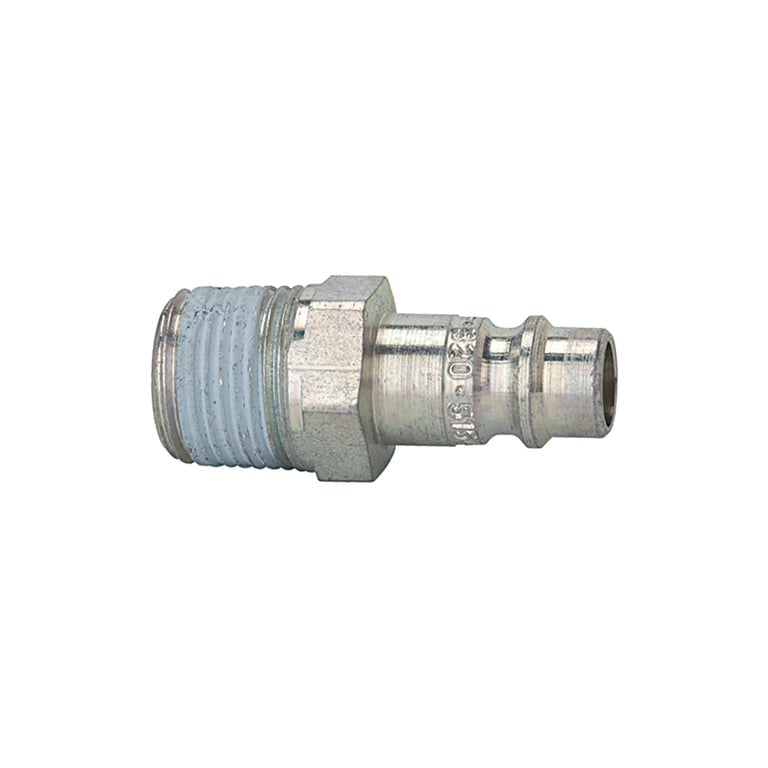 Riegler 107376 Nippel für Kuppl. NW 7,2-7,8, Stahl gehärtet/verz., R 1/8 AG PTFE