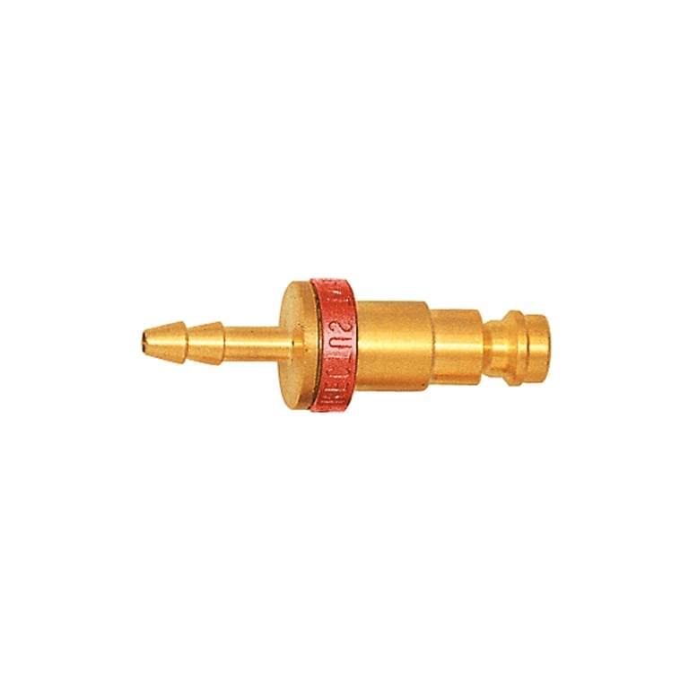 Riegler 107644 Unverwechselbare Einstecktülle NW 5, MS blank, Tülle LW 6, rot