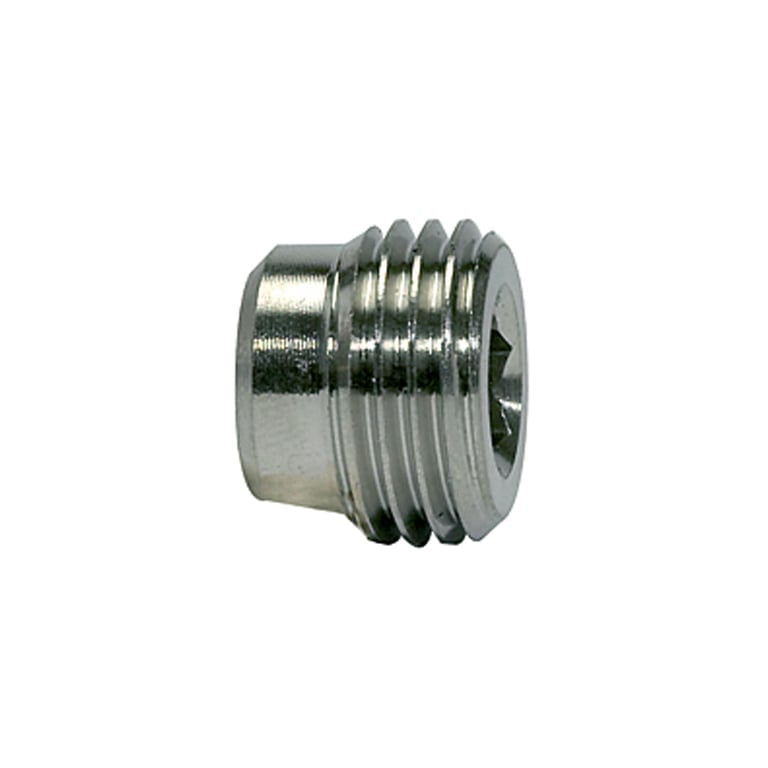 Riegler 111654 Verschlussschraube, Innensechskant, ohne Bund, G 1/2, ES 1.4571 - Bild 1