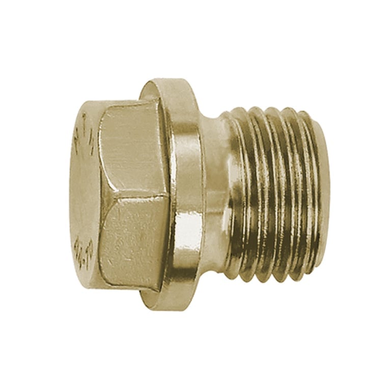 Riegler 111671 Verschlussschraube, Außensechskant, Bund, G 3/4, SW 24, ES 1.4571 - Bild 1