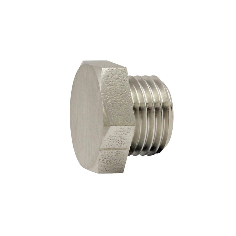 Riegler 115679 Verschlussschraube »value line«, G 3/8, SW 19, Messing vernickelt - Bild 1