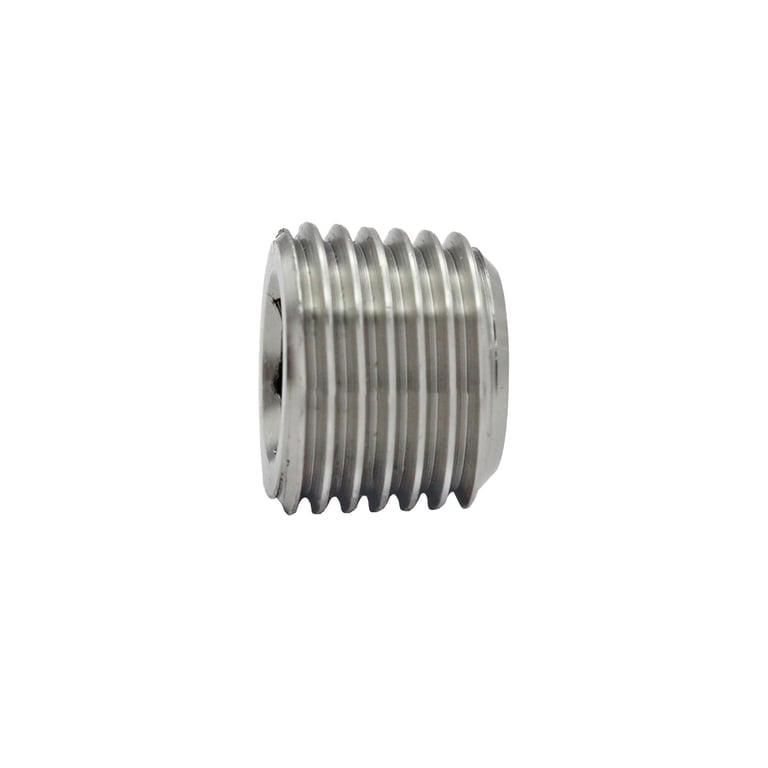 Riegler 111657 Verschlussschraube, Innensechskant, ohne Bund, R 3/8, ES 1.4571 - Bild 1