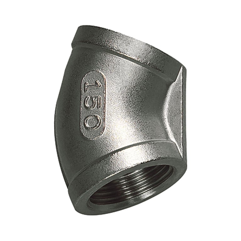 Riegler 112673 Winkelstück 45°, innen/innen, Rp 1/4, Edelstahl 1.4408 - Bild 1